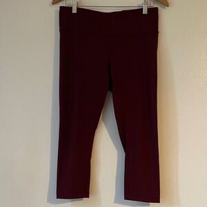 Lululemon Wunder Under MR Crop 21” Garnet